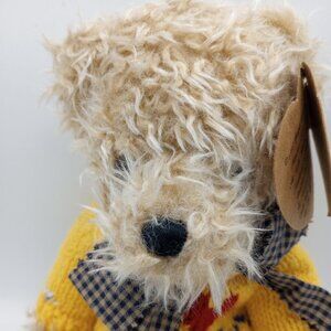 1997 Heartfelt Collectibles Bear 12"L Movable Arms & Legs Plush Stuffed Animal